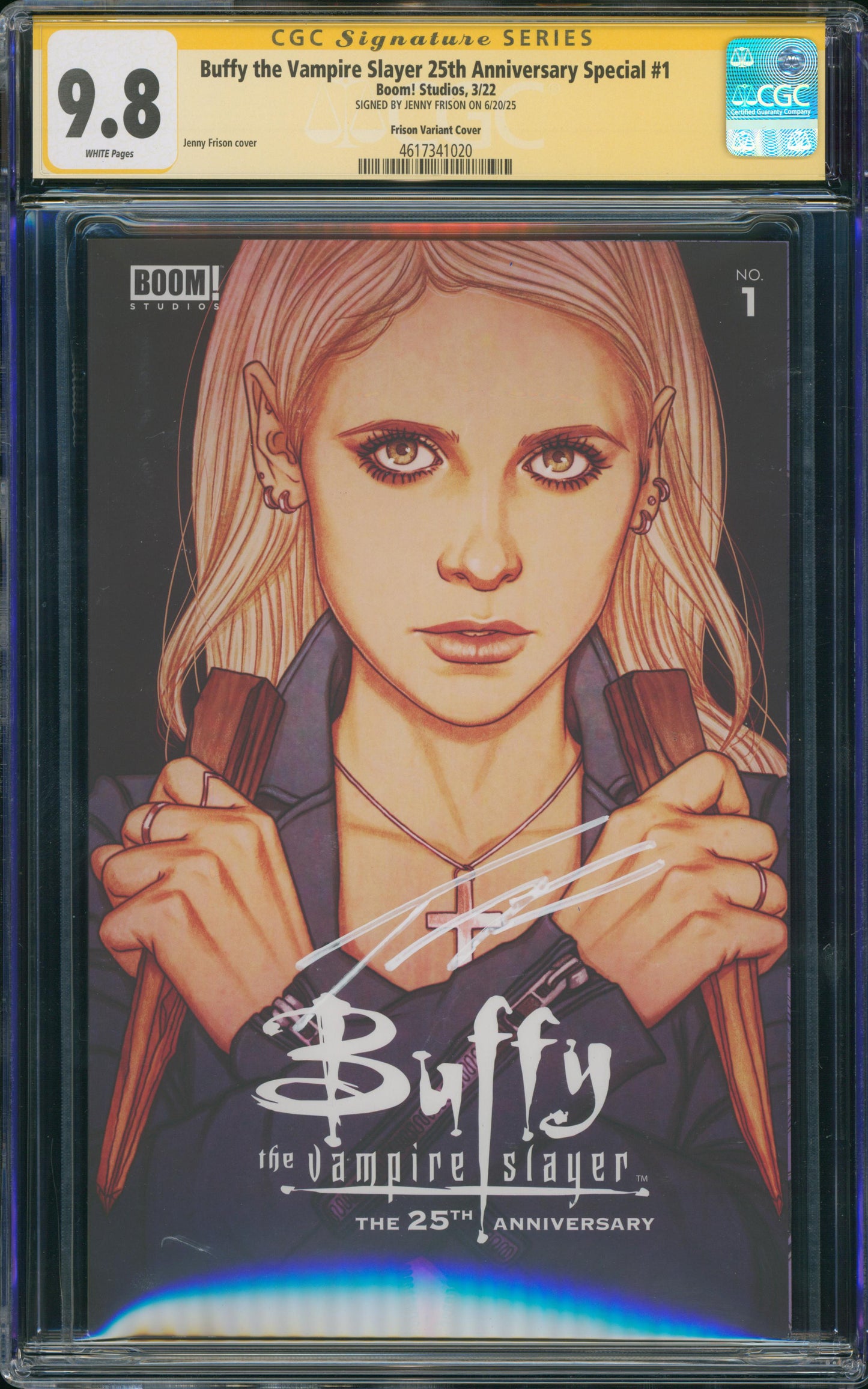 Buffy The Vampire Slayer 25th Anniversary Jenny Frison variant SIGNED CGC SS 9.8