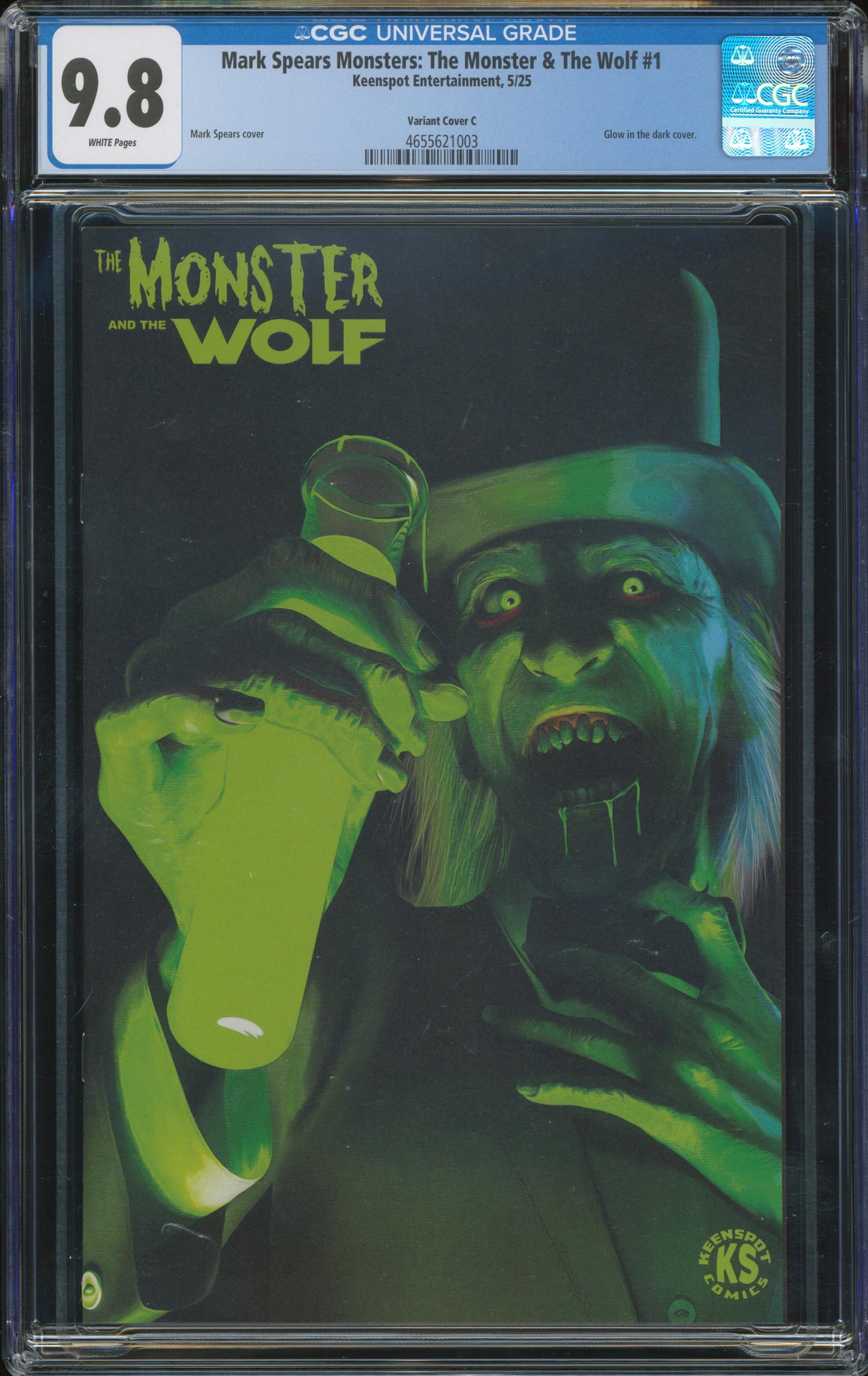 Mark Spears The Monster and the Wolf #1 1:500 variant CGC 9.8