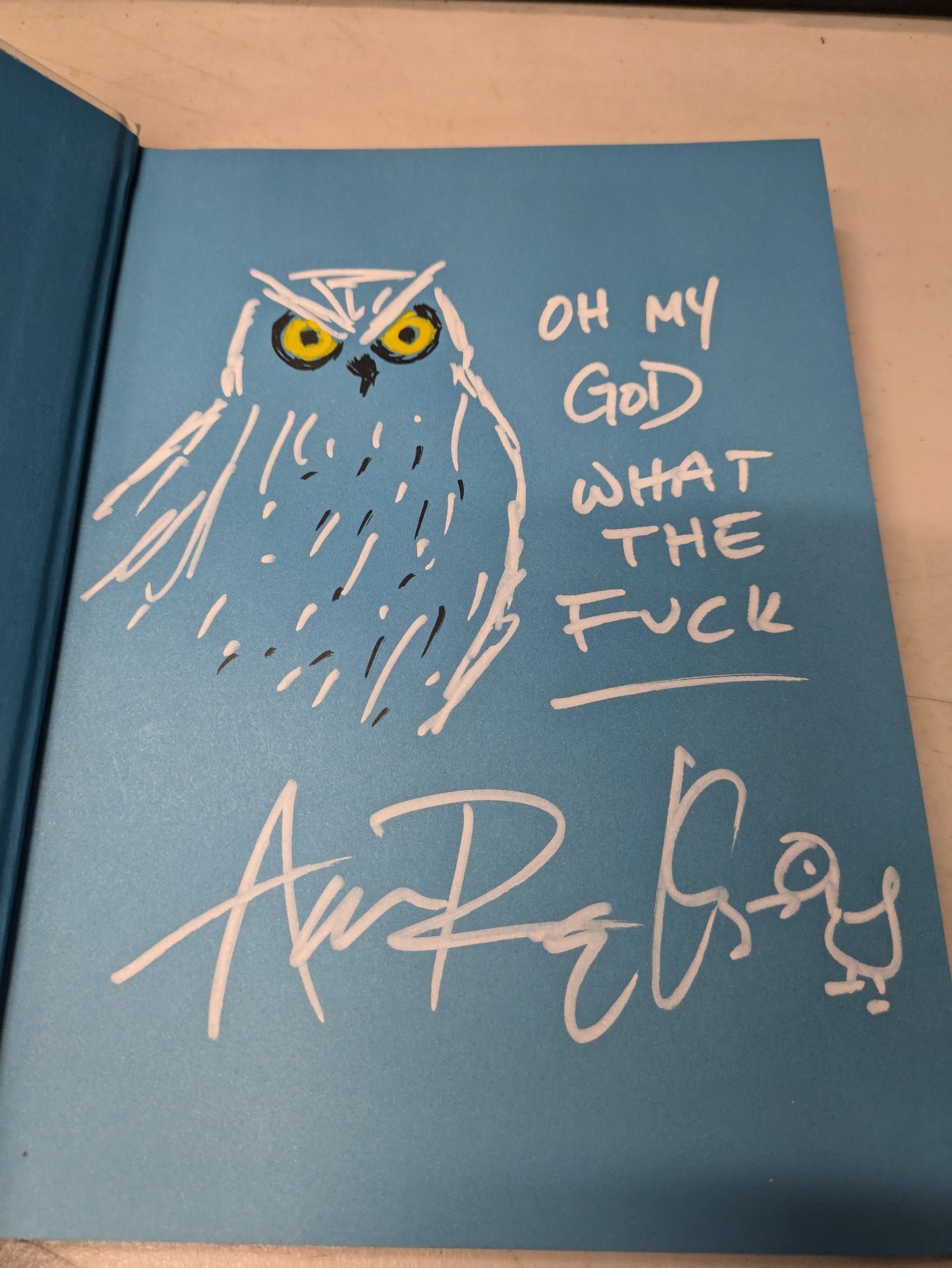 Effin' Birds A Field Guide by Aaron Reynolds SIGNED/SKETCHED