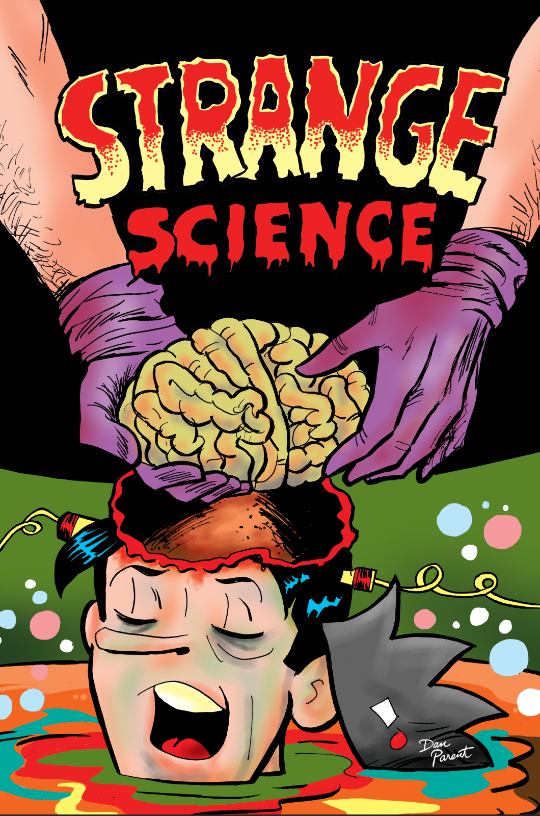 Strange Science #1 Dan Parent 'brains' golden age homage variant
