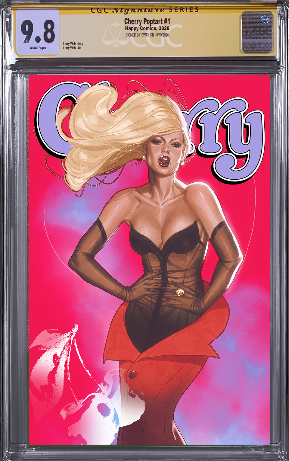 Cherry Poptart #1 Josh 'Swaby' Sway variant SIGNED Sway CGC SS 9.8