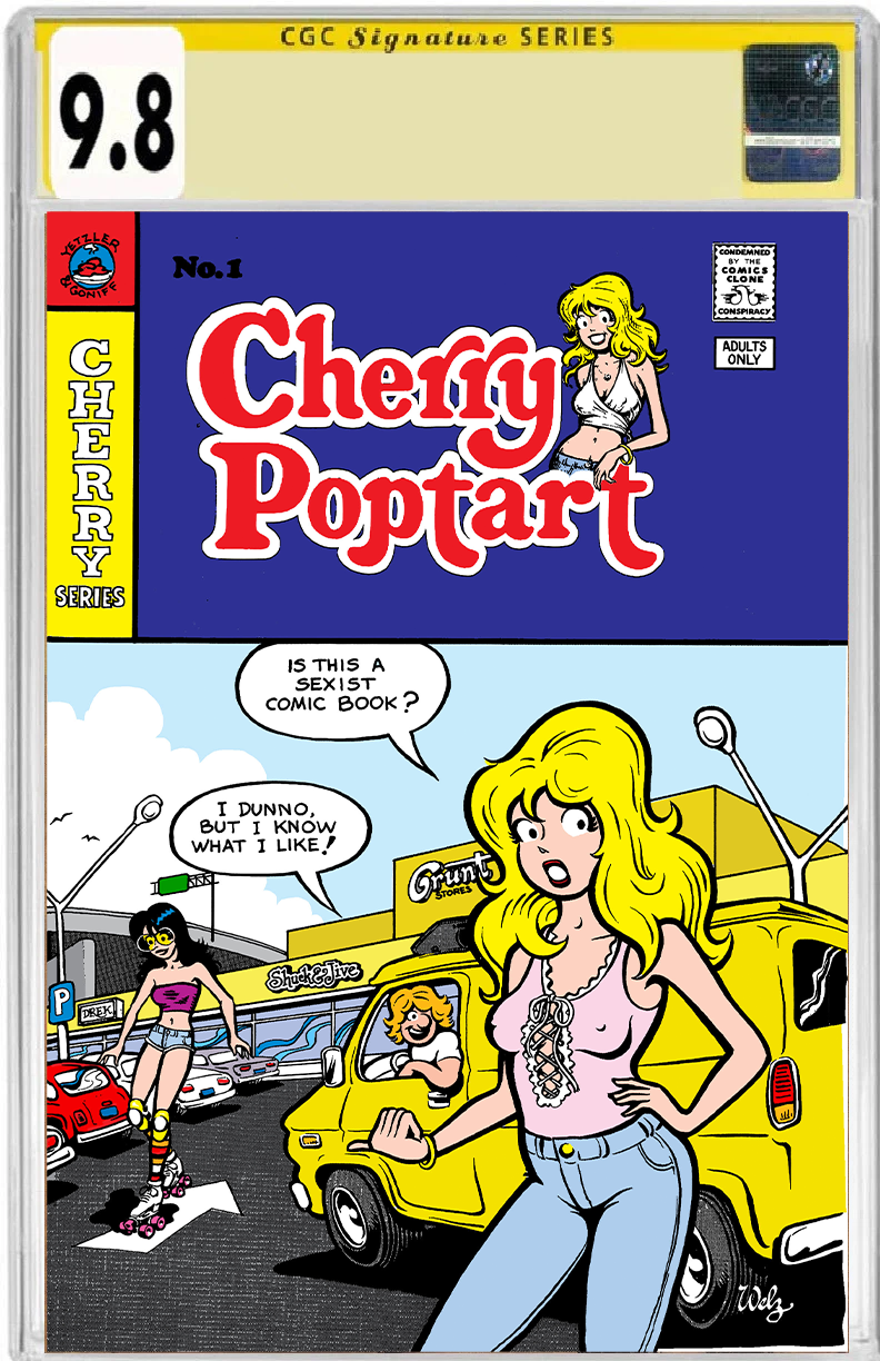 Cherry Poptart #1 foil variant CGC SS 9.8 signed Welz