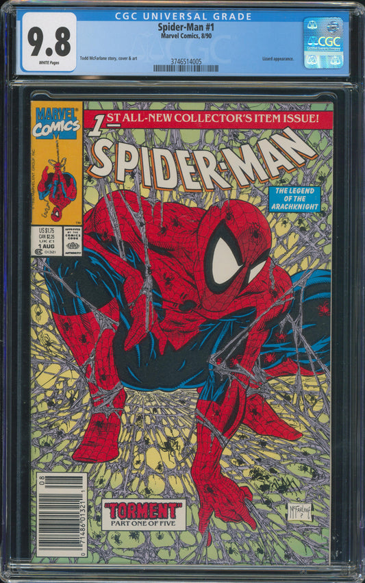 Spider-man #1 1991  newsstand UPC variant CGC 9.8