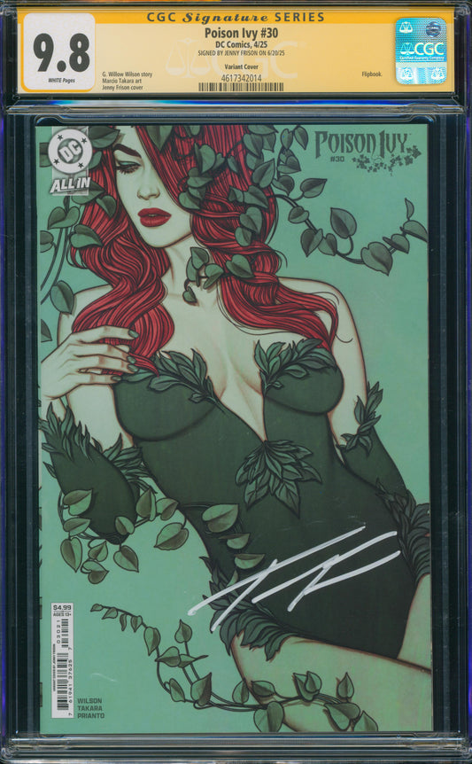 Poison Ivy #30 Jenny Frison variant SIGNED Frison CGC SS 9.8