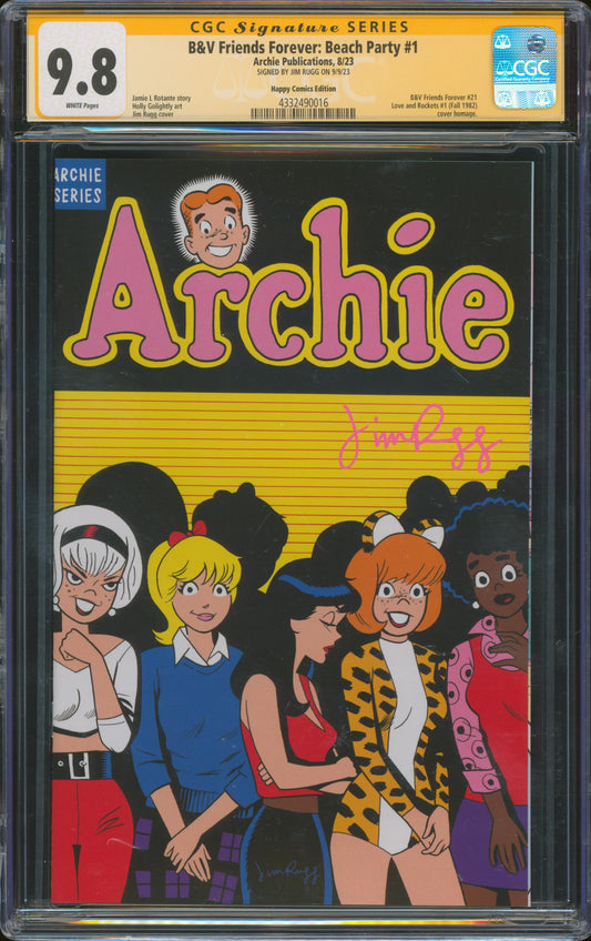 BV Friends Forever Beach Party one-shot  Jim Rugg variant SIGNED CGC SS 9.8