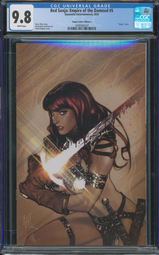 Red Sonja Empire of the Damned #5 Adam Hughes variant CGC 9.8