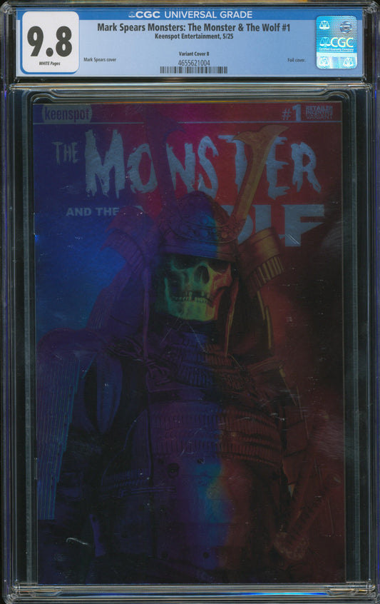 Mark Spears The Monster and the Wolf #1  1:250 foil variant CGC 9.8