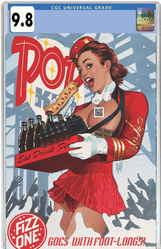 Pop Kill #3 Adam Hughes topless variant  CGC 9.8