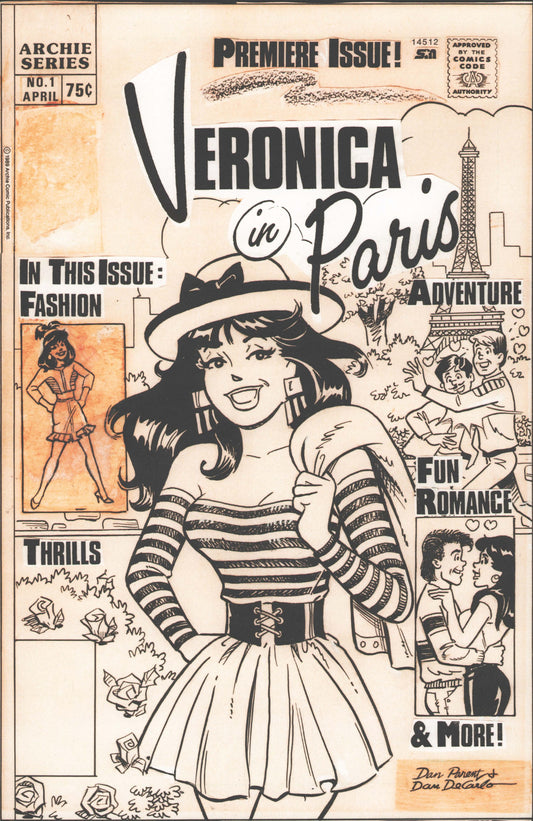 Betty & Veronica Friends Forever: Sleepover #1  Dan Parent Veroninca #1 Original Art Edition