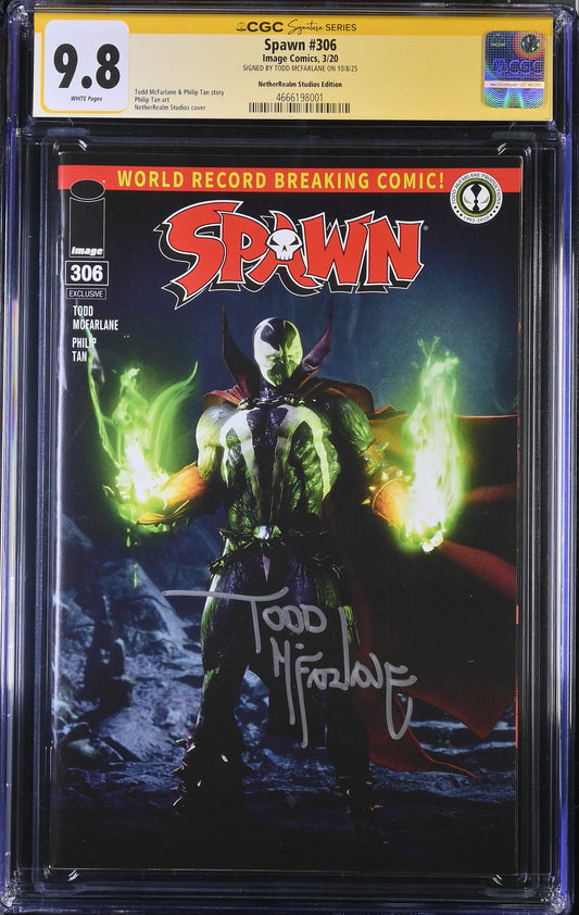 Spawn #306 NetherRealms variant SIGNED McFarlane CGC SS 9.8