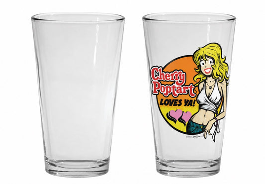 Cherry Poptart  'cherry loves ya' beer glass