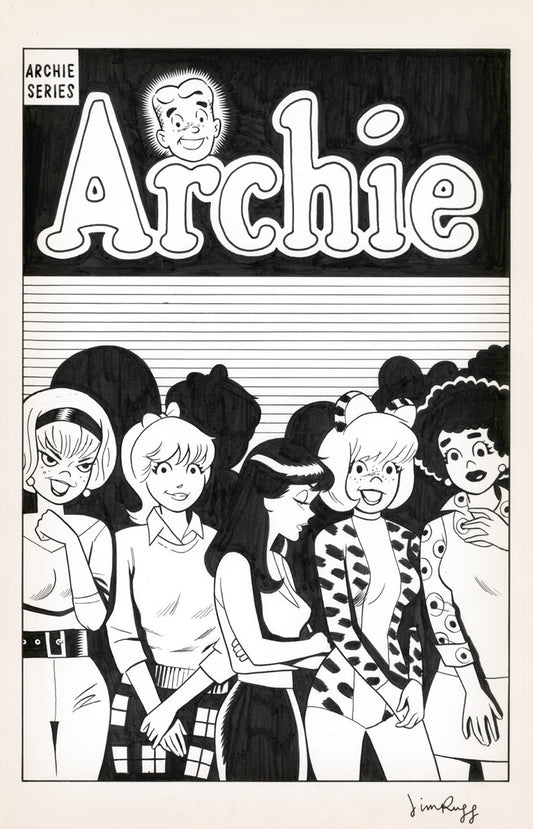 Betty & Veronica Friends Forever Beach Party #1  Jim Rugg black & white variant